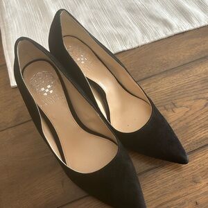Vince Camuto Black Suede Heels
